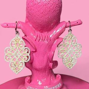 Gold and Silver Filigree Earrings